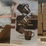 طقم مج كافيه بورسلين 6 قطع بالاستاند كود 1004 دريم