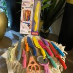 طقم سكاكين سيراميك بالبلانشه 25 قطعه